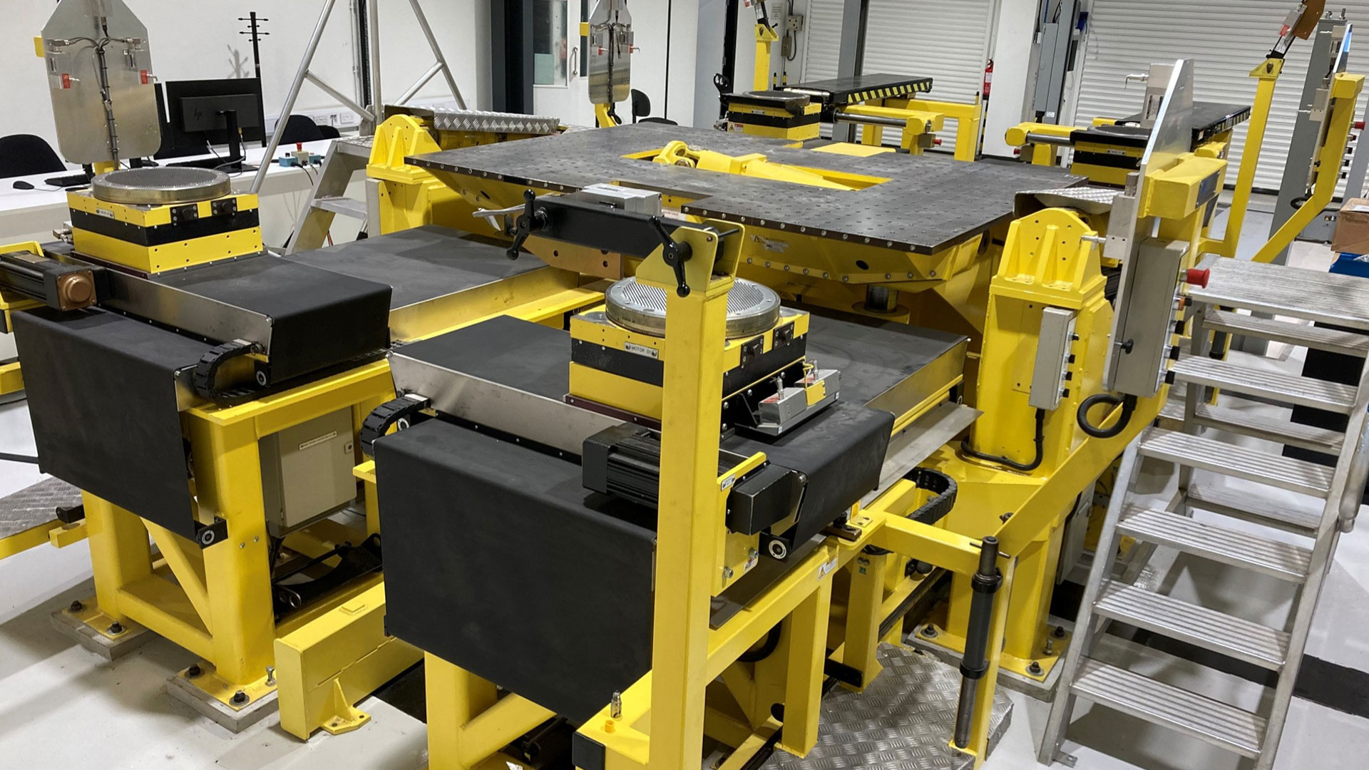 Multimatic’s Kinematics & Compliance (K&C) rig tests desired loads and displacements for suspension geometry and stiffness characteristics.